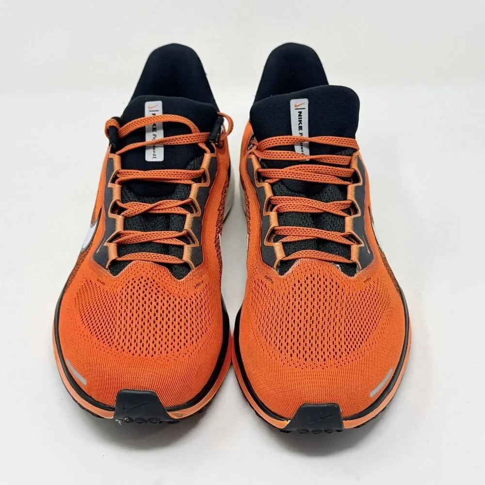 Nike Air Zoom Pegasus 41 Sneakers Mens 11 Safety Orange Black Running Shoes